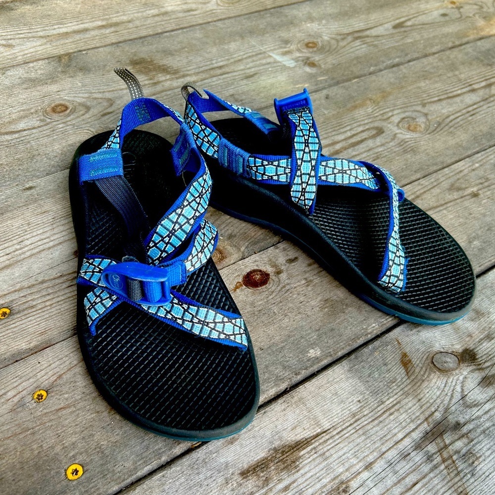 blue chacos